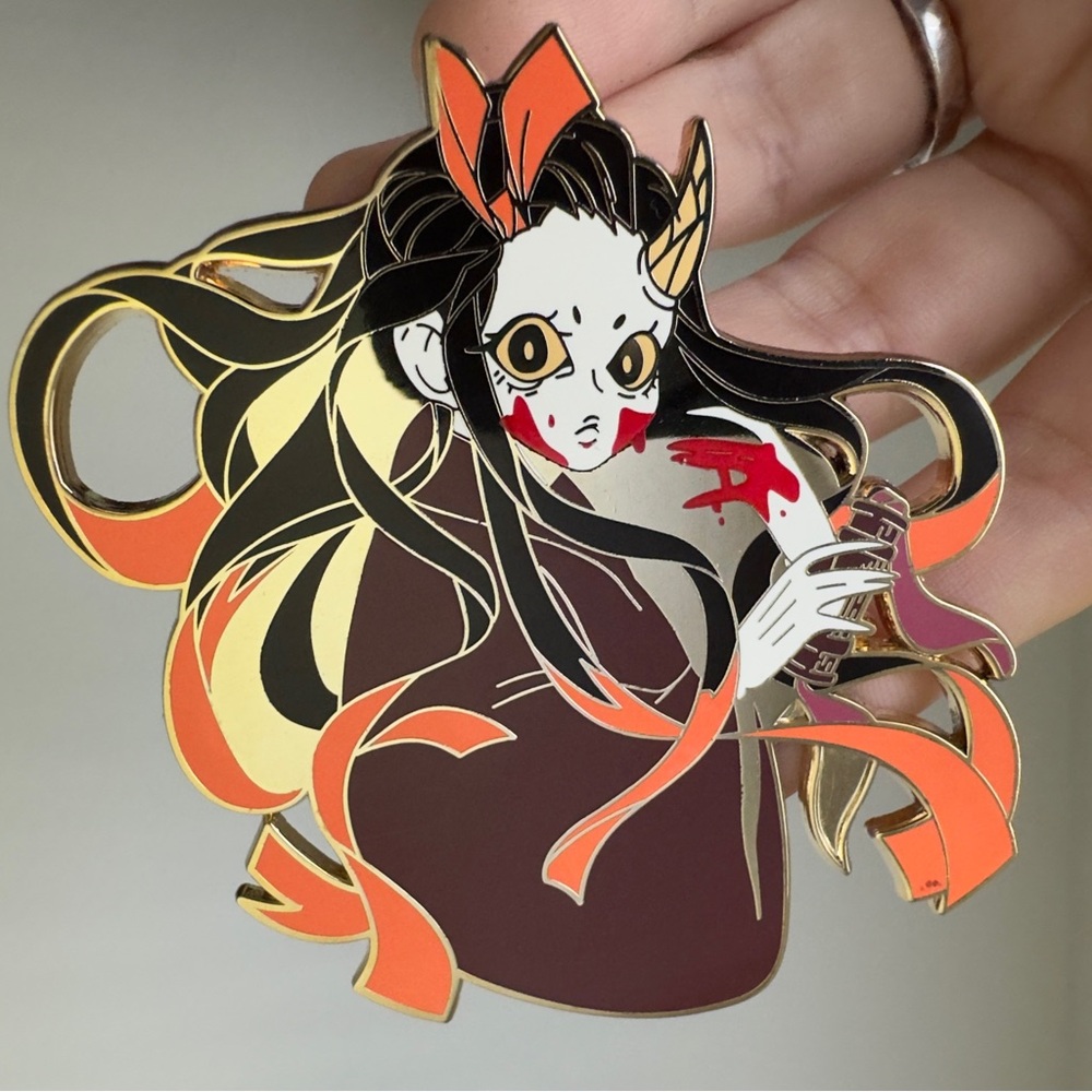 Nezuko Demon Slayer Enamel Pin, Fantasy Pin, Anime Metal Pin Badge, Tanjiro